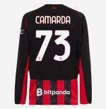 milan long sleeve home 202526 jersey – 73 francesco camarda Collection | AC Milan Kits Collection | AC Milan Kits