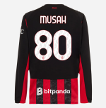 milan long sleeve home 202526 jersey – 80 yunus musah Collection | AC Milan Kits Collection | AC Milan Kits