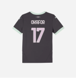milan third 202425 kids jersey – 17 noah okafor Collection | AC Milan Kits