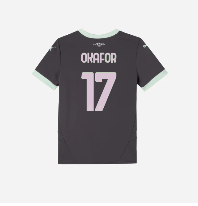 milan third 202425 kids jersey – 17 noah okafor Collection | AC Milan Kits