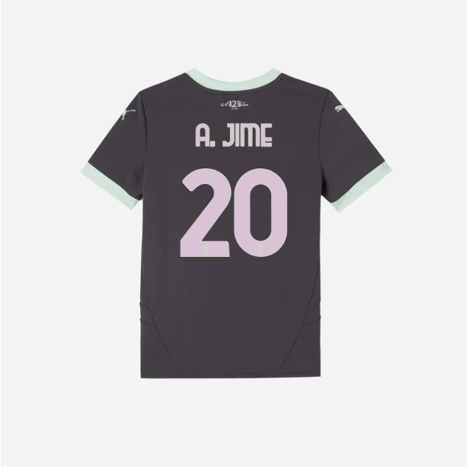 milan third 202425 kids jersey – 20 alejandro jimenez Collection | AC Milan Kits Collection | AC Milan Kits