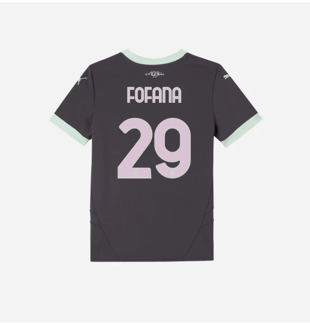 milan third 202425 kids jersey – 29 youssouf fofana Collection | AC Milan Kits