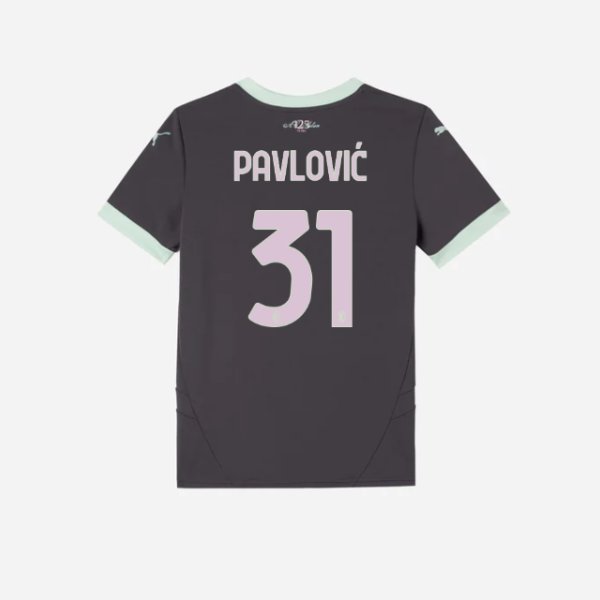 milan third 202425 kids jersey – 31 strahinja pavlović Collection | AC Milan Kits
