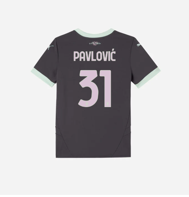 milan third 202425 kids jersey – 31 strahinja pavlović Collection | AC Milan Kits
