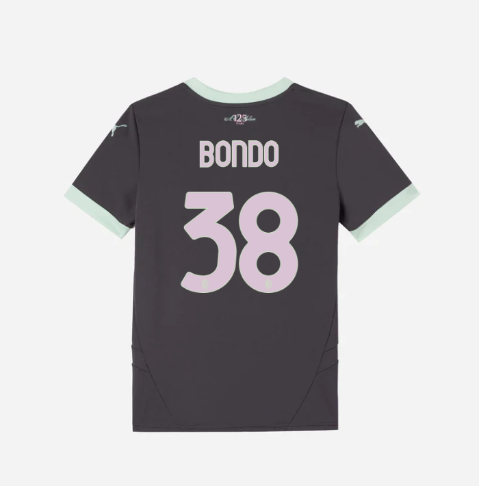 milan third 202425 kids jersey – 38 warren bondo Collection | AC Milan Kits