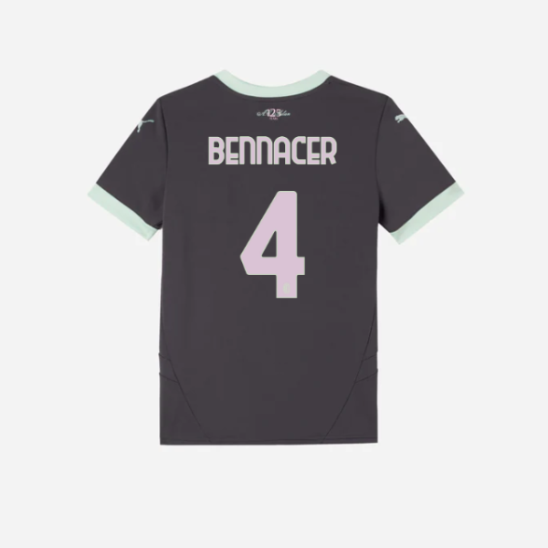 milan third 202425 kids jersey – 4 ismaël bennacer Collection | AC Milan Kits