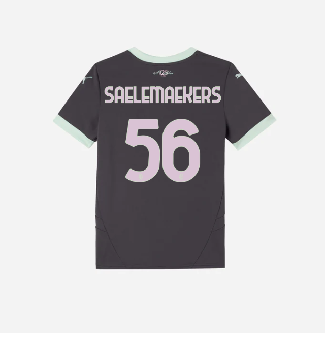 milan third 202425 kids jersey – 56 alexis saelemaekers Collection | AC Milan Kits