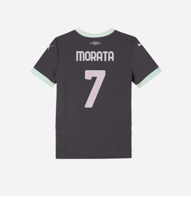 milan third 202425 kids jersey – 7 Álvaro morata Collection | AC Milan Kits