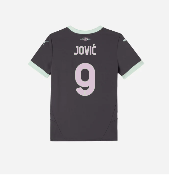 milan third 202425 kids jersey – 9 luka jović Collection | AC Milan Kits