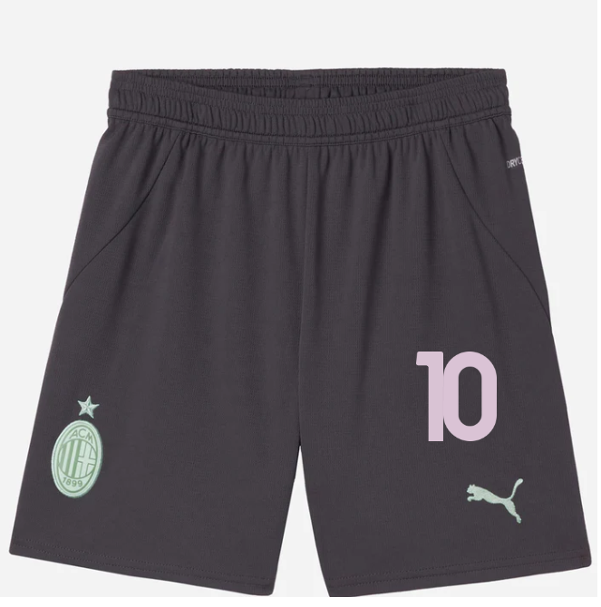 milan third 202425 kids shorts – 10 rafael leão Collection | AC Milan Kits