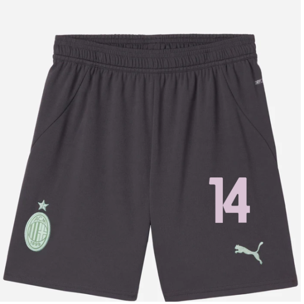 milan third 202425 kids shorts – 14 tijjani reijnders Collection | AC Milan Kits