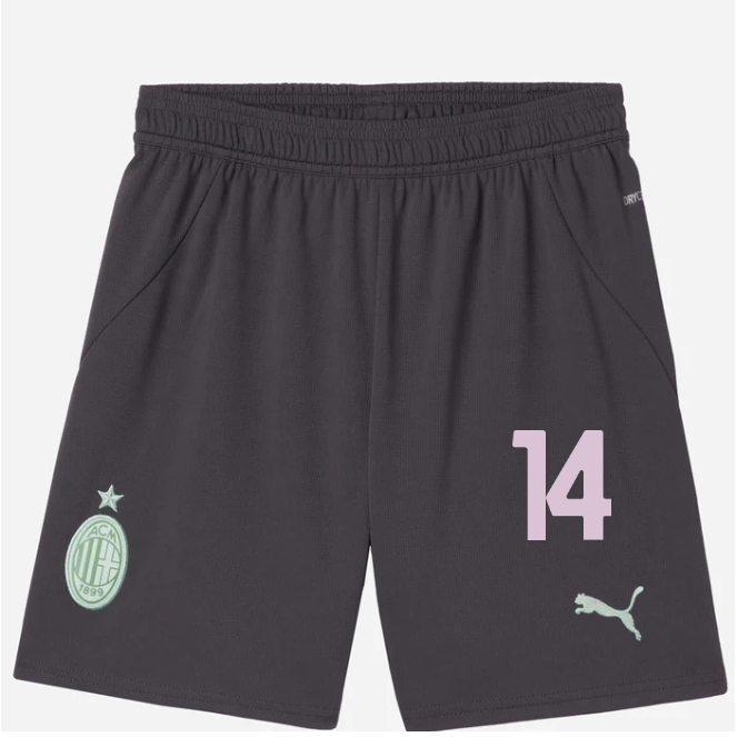milan third 202425 kids shorts – 14 tijjani reijnders Collection | AC Milan Kits