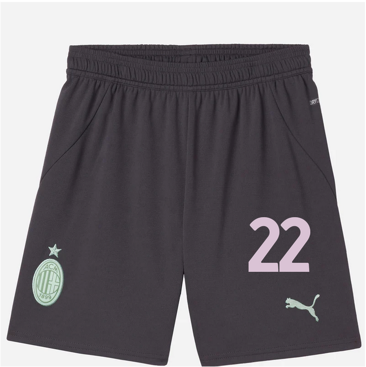 milan third 202425 kids shorts – 22 emerson royal Collection | AC Milan Kits Collection | AC Milan Kits