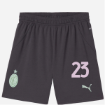 milan third 202425 kids shorts – 23 fikayo tomori Collection | AC Milan Kits Collection | AC Milan Kits