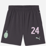milan third 202425 kids shorts – 24 alessandro florenzi Collection | AC Milan Kits Collection | AC Milan Kits