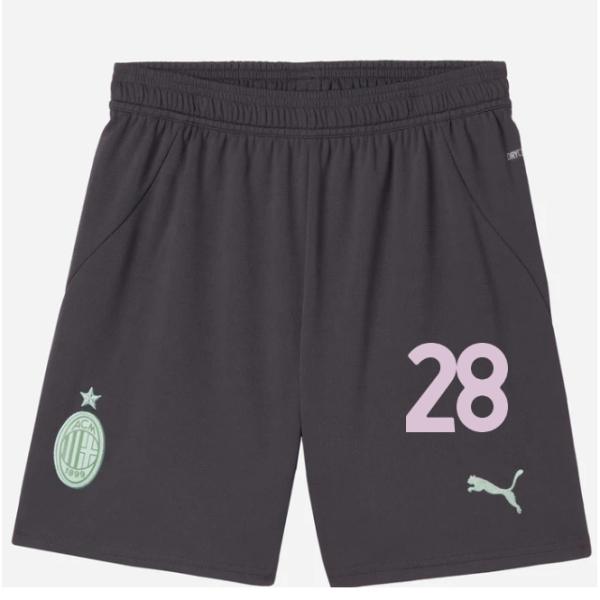 milan third 202425 kids shorts – 28 malick thiaw Collection | AC Milan Kits Collection | AC Milan Kits