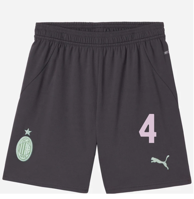 milan third 202425 kids shorts – 4 ismaël bennacer Collection | AC Milan Kits Collection | AC Milan Kits