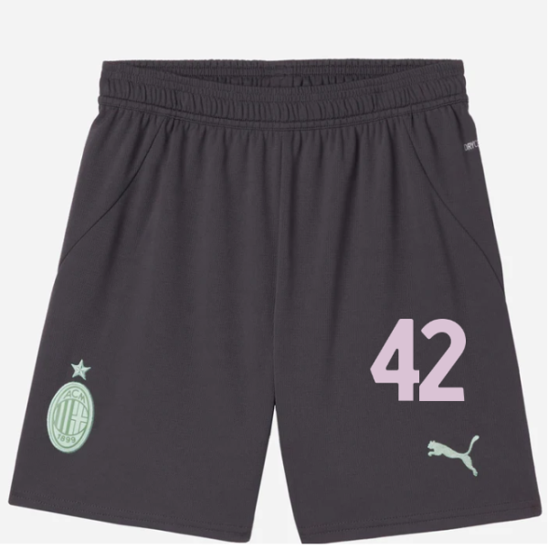 milan third 202425 kids shorts – 42 filippo terracciano Collection | AC Milan Kits Collection | AC Milan Kits