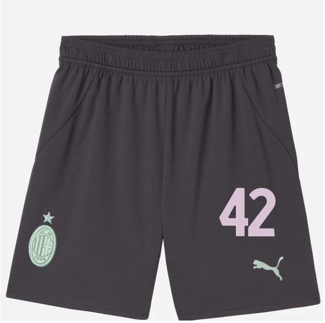 milan third 202425 kids shorts – 42 filippo terracciano Collection | AC Milan Kits Collection | AC Milan Kits