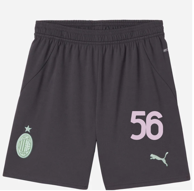 milan third 202425 kids shorts – 56 alexis saelemaekers Collection | AC Milan Kits Collection | AC Milan Kits
