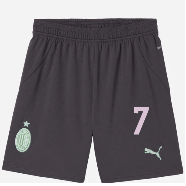 milan third 202425 kids shorts – 7 Álvaro morata Collection | AC Milan Kits Collection | AC Milan Kits