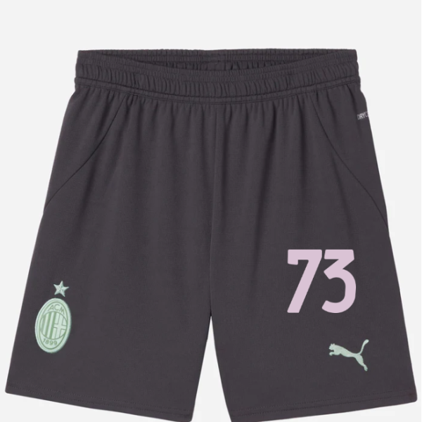 milan third 202425 kids shorts – 73 francesco camarda Collection | AC Milan Kits Collection | AC Milan Kits