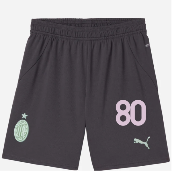 milan third 202425 kids shorts – 80 yunus musah Collection | AC Milan Kits Collection | AC Milan Kits