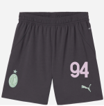 milan third 202425 kids shorts – 94 yacine adli Collection | AC Milan Kits Collection | AC Milan Kits