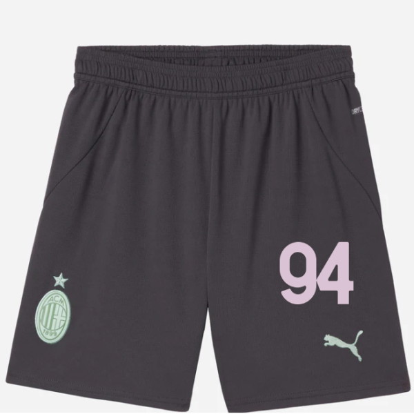 milan third 202425 kids shorts – 94 yacine adli Collection | AC Milan Kits Collection | AC Milan Kits