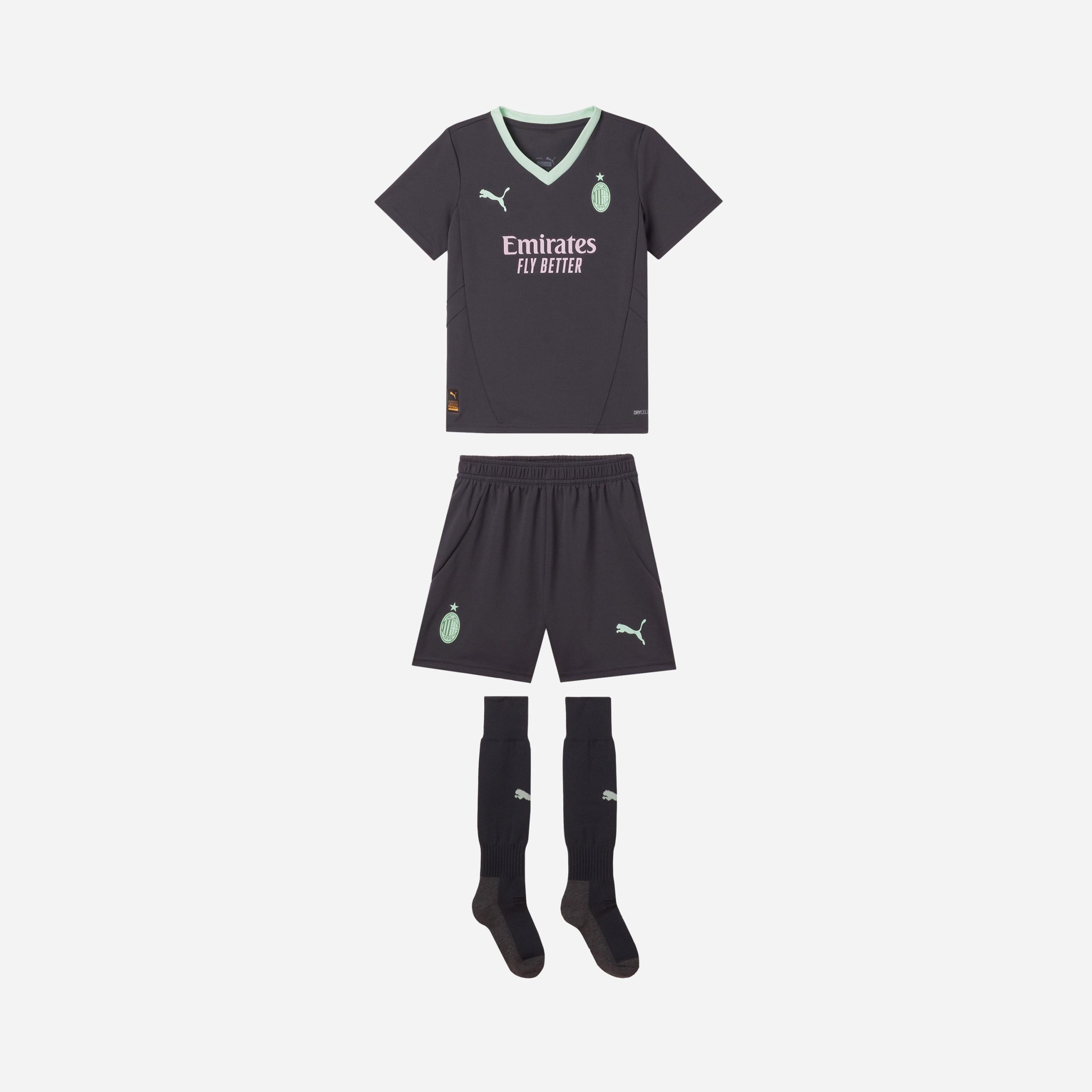milan third 202425 mini kit with custom printing Collection | AC Milan Kits Collection | AC Milan Kits