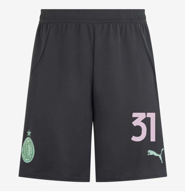 milan third 202425 shorts – 31 strahinja pavlović Collection | AC Milan Kits Collection | AC Milan Kits