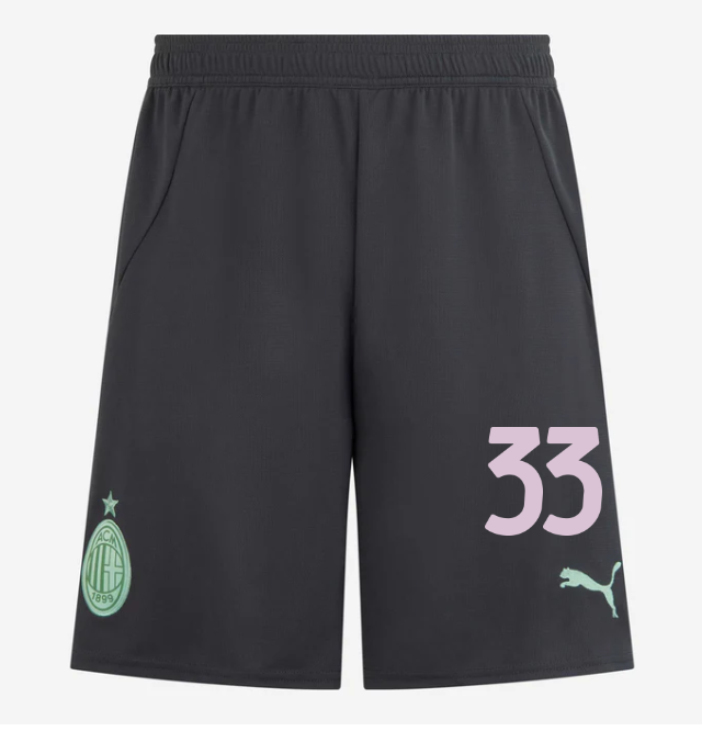 milan third 202425 shorts – 33 davide bartesaghi Collection | AC Milan Kits Collection | AC Milan Kits