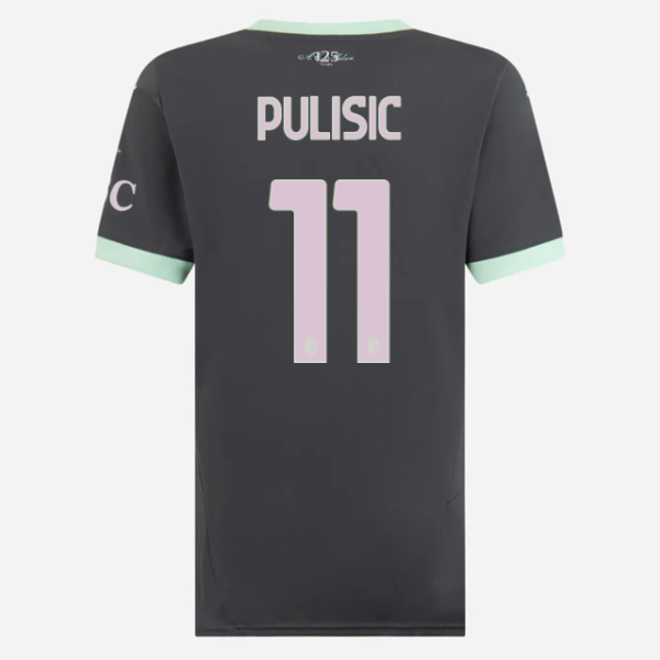 milan third 202425 woman jersey – 11 christian pulisic Collection | AC Milan Kits Collection | AC Milan Kits