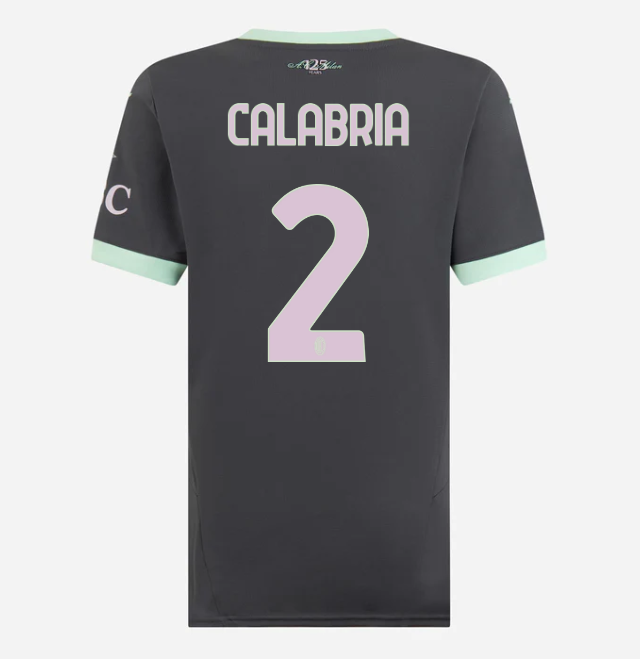 milan third 202425 woman jersey – 2 davide calabria Collection | AC Milan Kits Collection | AC Milan Kits
