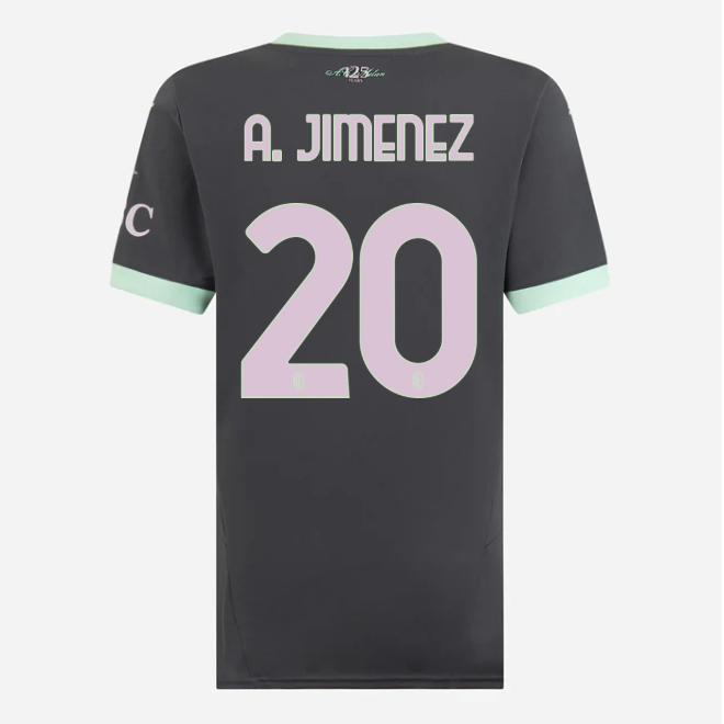milan third 202425 woman jersey – 20 alejandro jimenez Collection | AC Milan Kits Collection | AC Milan Kits