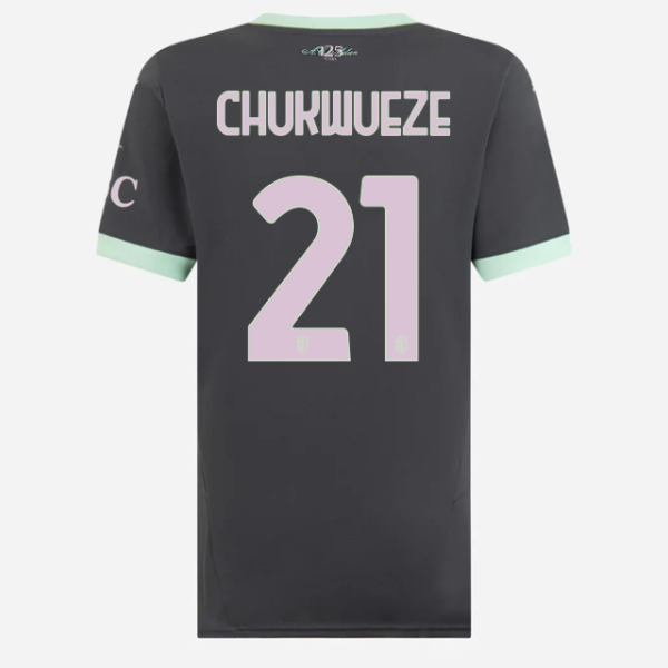 milan third 202425 woman jersey – 21 samuel chukwueze Collection | AC Milan Kits Collection | AC Milan Kits