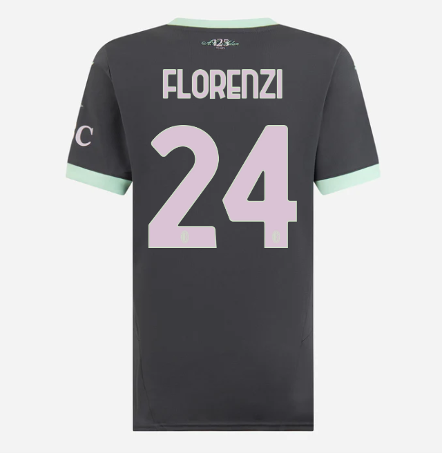 milan third 202425 woman jersey – 24 alessandro florenzi Collection | AC Milan Kits Collection | AC Milan Kits