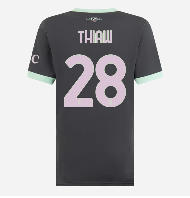 milan third 202425 woman jersey – 28 malick thiaw Collection | AC Milan Kits Collection | AC Milan Kits