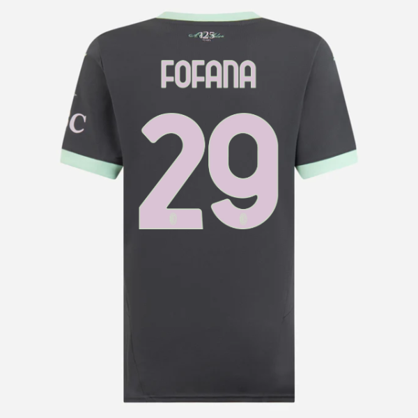 milan third 202425 woman jersey – 29 youssouf fofana Collection | AC Milan Kits Collection | AC Milan Kits