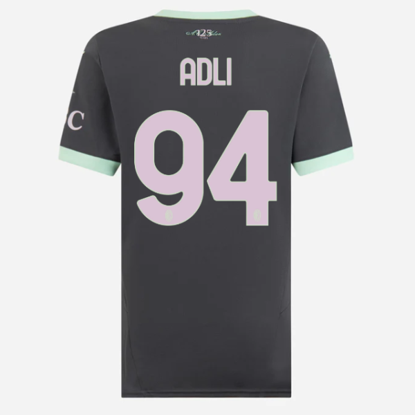 milan third 202425 woman jersey – 94 yacine adli Collection | AC Milan Kits Collection | AC Milan Kits