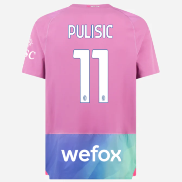 milan third authentic 202324 jersey – 11 christian pulisic Collection | AC Milan Kits Collection | AC Milan Kits