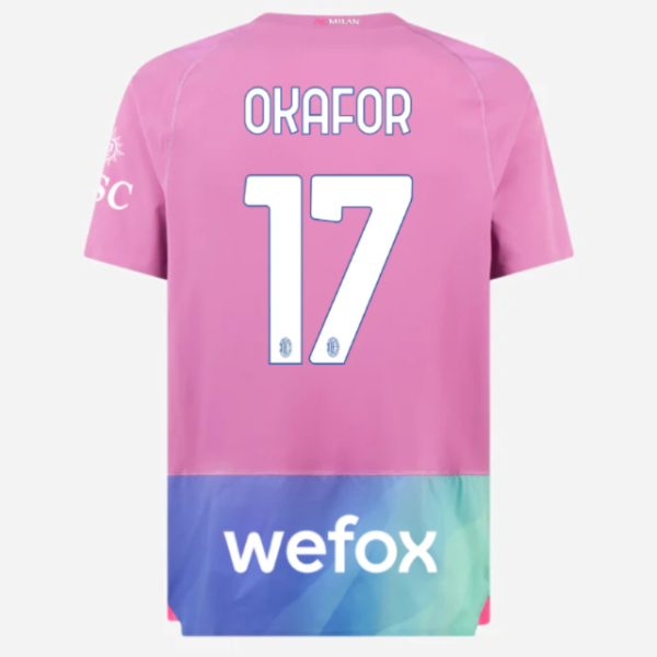 milan third authentic 202324 jersey – 17 noah okafor Collection | AC Milan Kits Collection | AC Milan Kits