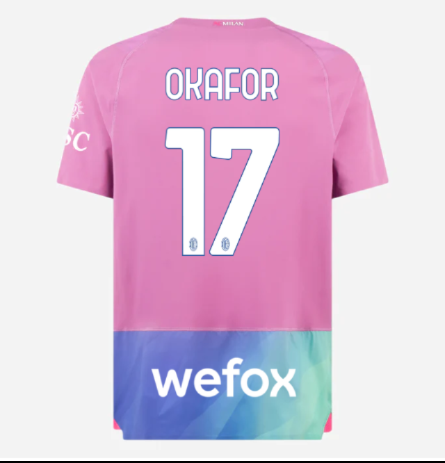 milan third authentic 202324 jersey – 17 noah okafor Collection | AC Milan Kits Collection | AC Milan Kits