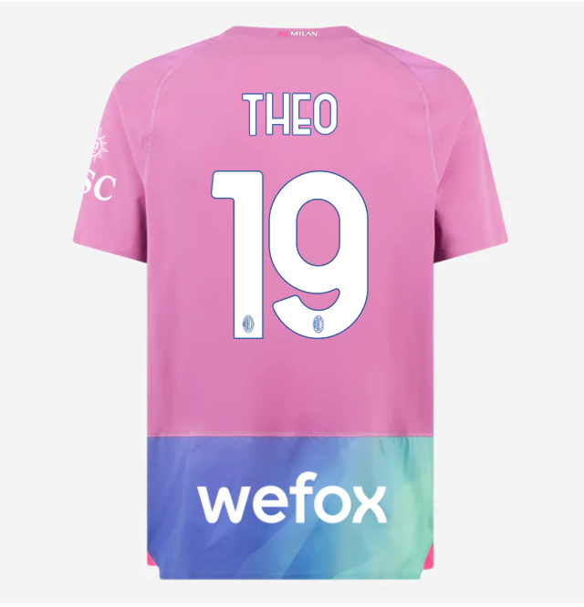 milan third authentic 202324 jersey – 19 theo hernández Collection | AC Milan Kits Collection | AC Milan Kits
