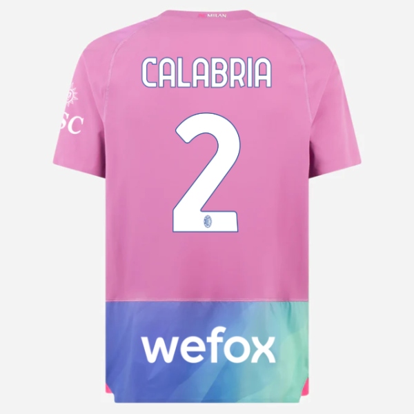 milan third authentic 202324 jersey – 2 davide calabria Collection | AC Milan Kits Collection | AC Milan Kits