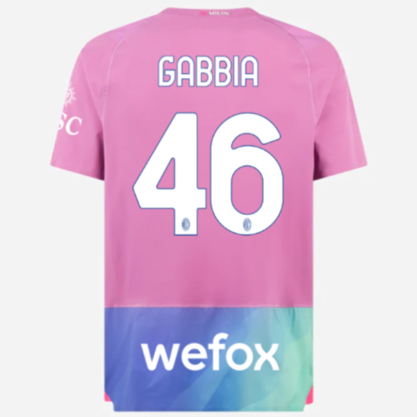 milan third authentic 202324 jersey – 46 matteo gabbia Collection | AC Milan Kits Collection | AC Milan Kits