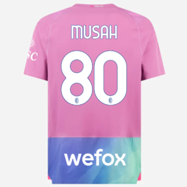 milan third authentic 202324 jersey – 80 yunus musah Collection | AC Milan Kits Collection | AC Milan Kits