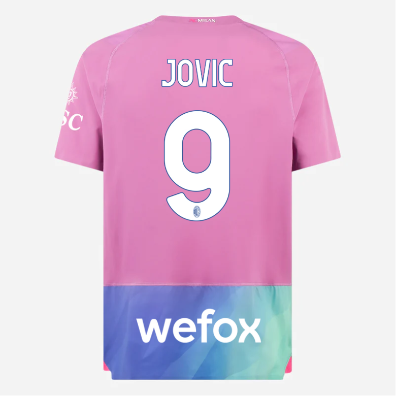 milan third authentic 202324 jersey – 9 luka jović Collection | AC Milan Kits Collection | AC Milan Kits