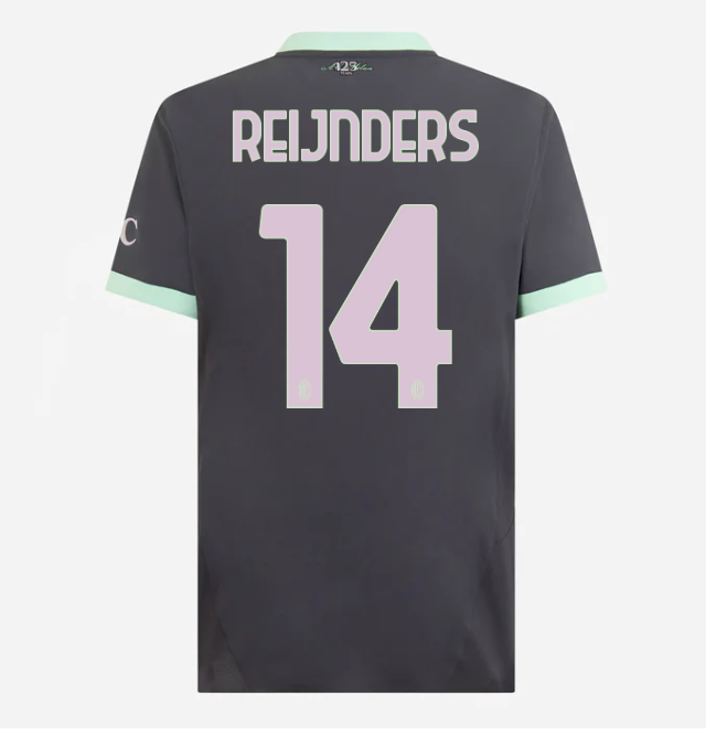 milan third authentic 202425 jersey – 14 tijjani reijnders Collection | AC Milan Kits Collection | AC Milan Kits