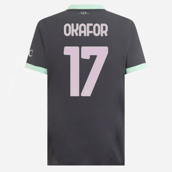 milan third authentic 202425 jersey – 17 noah okafor Collection | AC Milan Kits Collection | AC Milan Kits